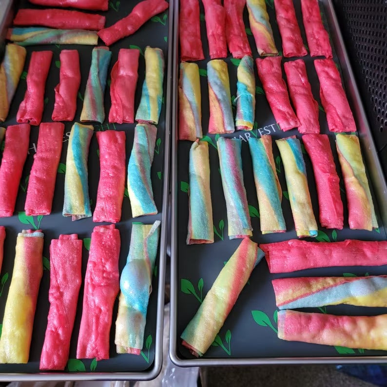 Freeze Dried Fruit Roll Ups!